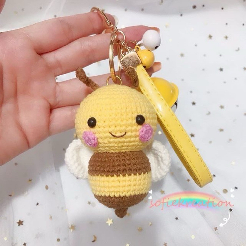 Móc Khóa Con Ong Vàng Đáng Yêu