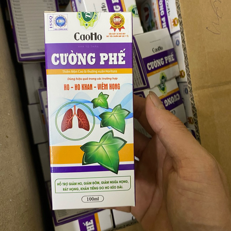 Siro ho CƯỜNG PHẾ Thiên môn cao lá thường xuân Horituss Chai 100ml