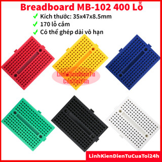 Breadboard mb-102 170 lỗ 35x47mm