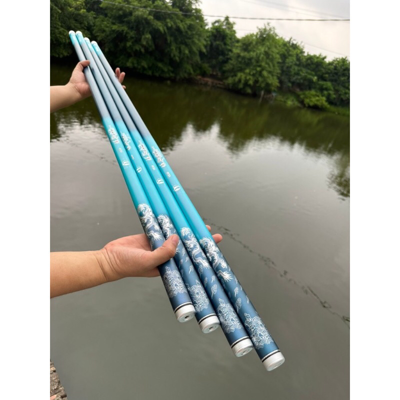 Cần câu tay 6h dài 6m3 bạch long chi vương cần tải cá 1 đến 9kg thoải mãi tặng 1 ngọn phụ