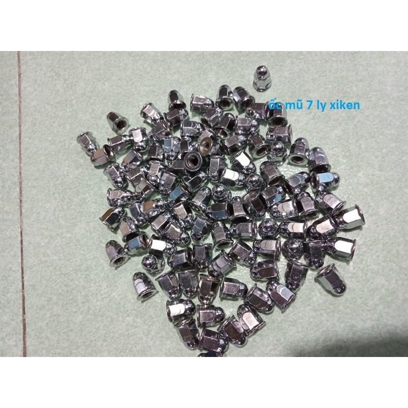 Ốc mũ 7 ly xiken (bịch 10 con)