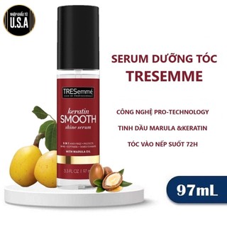 Tinh chất dưỡng tóc tresemme keratin smooth shine serum 97ml vào nếp bóng mượt & lưu hương suốt 72h