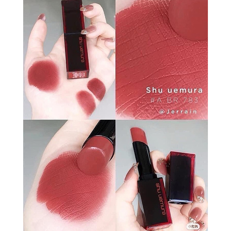 AUTH - SALE OFF SON SÁP LÌ MỊN SHU UEMURA CÁC MÀU BEST SELLER - ROUGE UNLIMITED AMPLIFIED