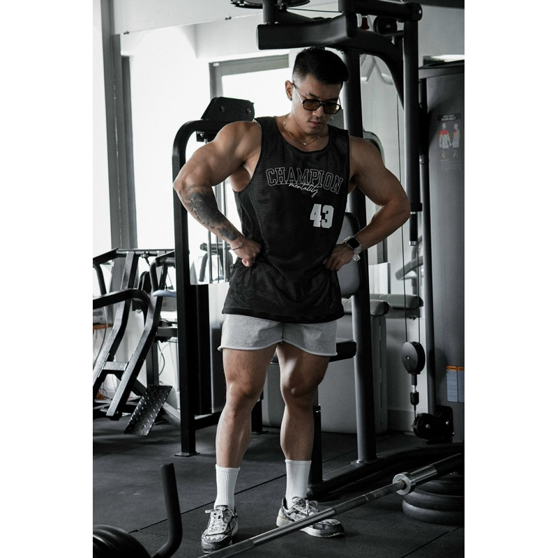 Áo ba lỗ thể thao cbum vải 2 lớp lưới
