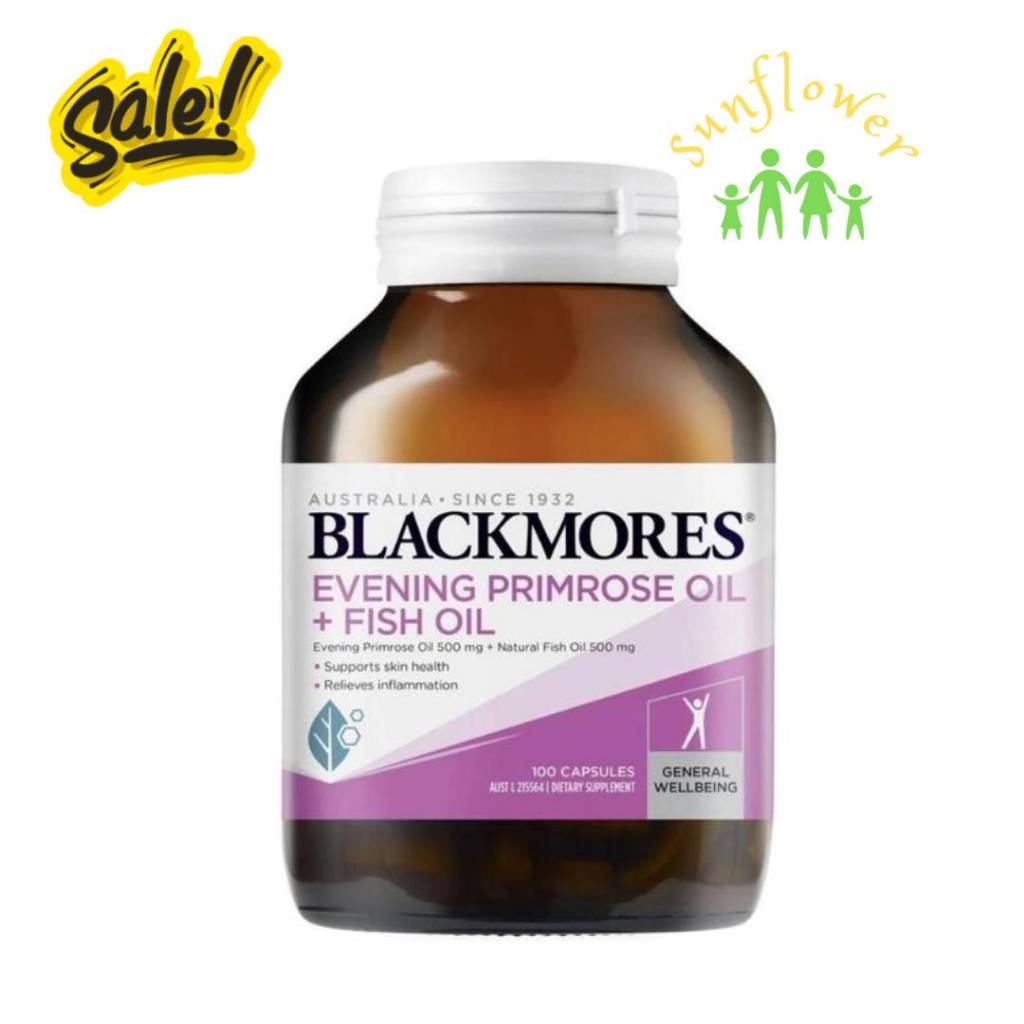 Viên Uống Hoa Anh Thảo & Dầu Cá Blackmores Evening Primrose Oil + Fish Oil 1000mg 100 Viên