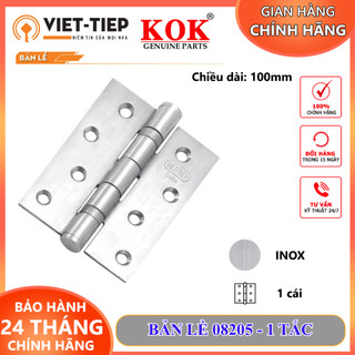 Bản lề việt tiệp 08205 bản lề lá dài 100mm rộng 76mm inox được phân phối chính hãng kok