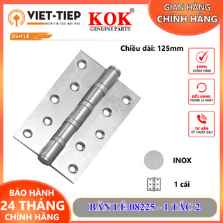 Bản lề Việt Tiệp 08225 bản lề lá dài 125mm rộng 76mm INOX được phân phối chính hãng KOK