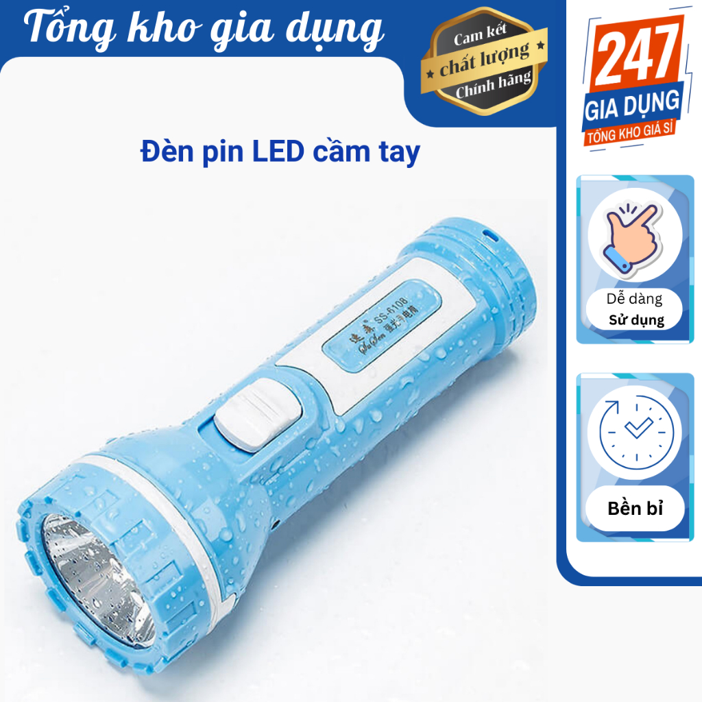 Đèn pin LED cầm tay sạc pin