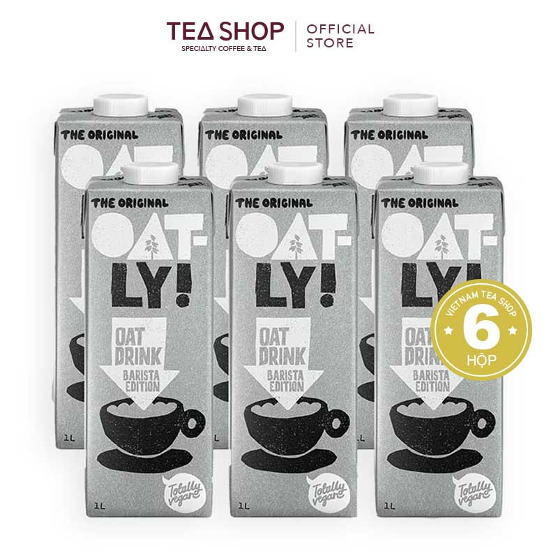 Thùng 6 hộp sữa yến mạch Oatly phiên bản Barista (6 x 1L)