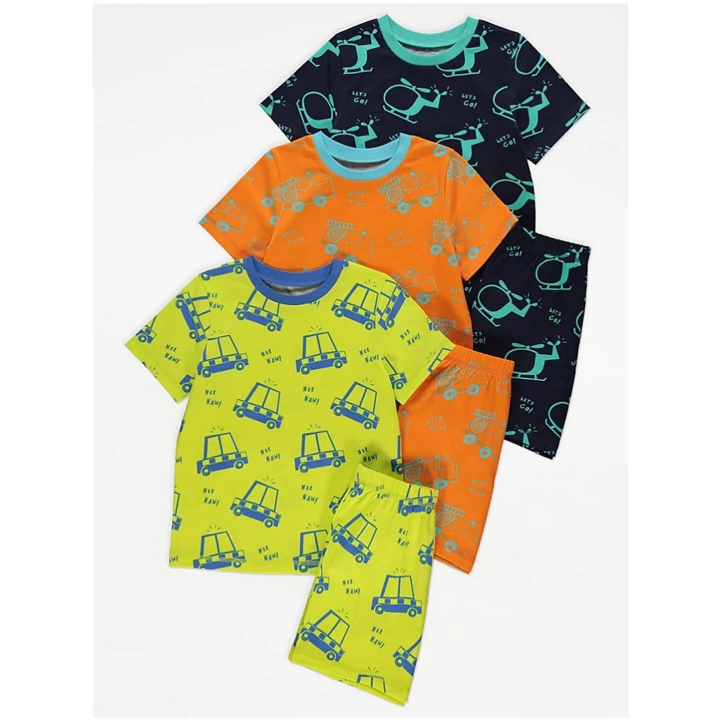 Set 3 bộ quần áo oto vàng đen George_hàng chính hãng authentic