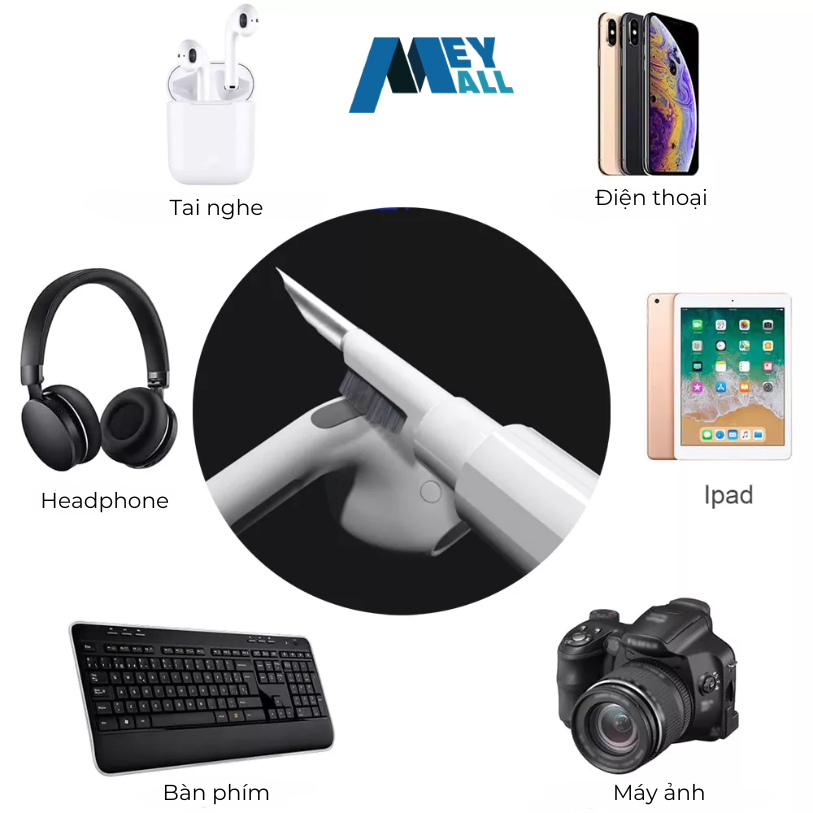 Bút vệ sinh tai nghe bluetooth AP, bút vệ sinh đa năng multi cleaning pen - MeyMall