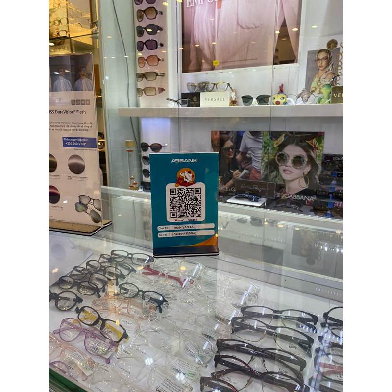 QR CODE Ngân Hàng kèm chân đế