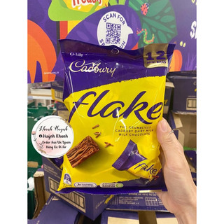 Socola Cadbury Flake Chocolate nhân socola vụn của Úc gói 12 thanh