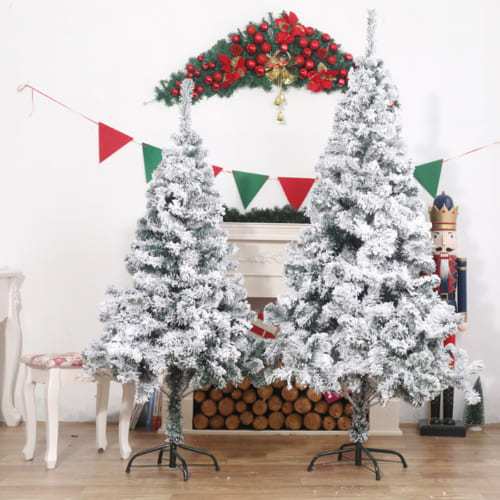 Cây Thông Noel Phủ Tuyết Giáng Sinh - Cây Thông Noel Tán Dày Đủ Kích Thước 1m5, 1m8, 2m1 Full Trang Trí