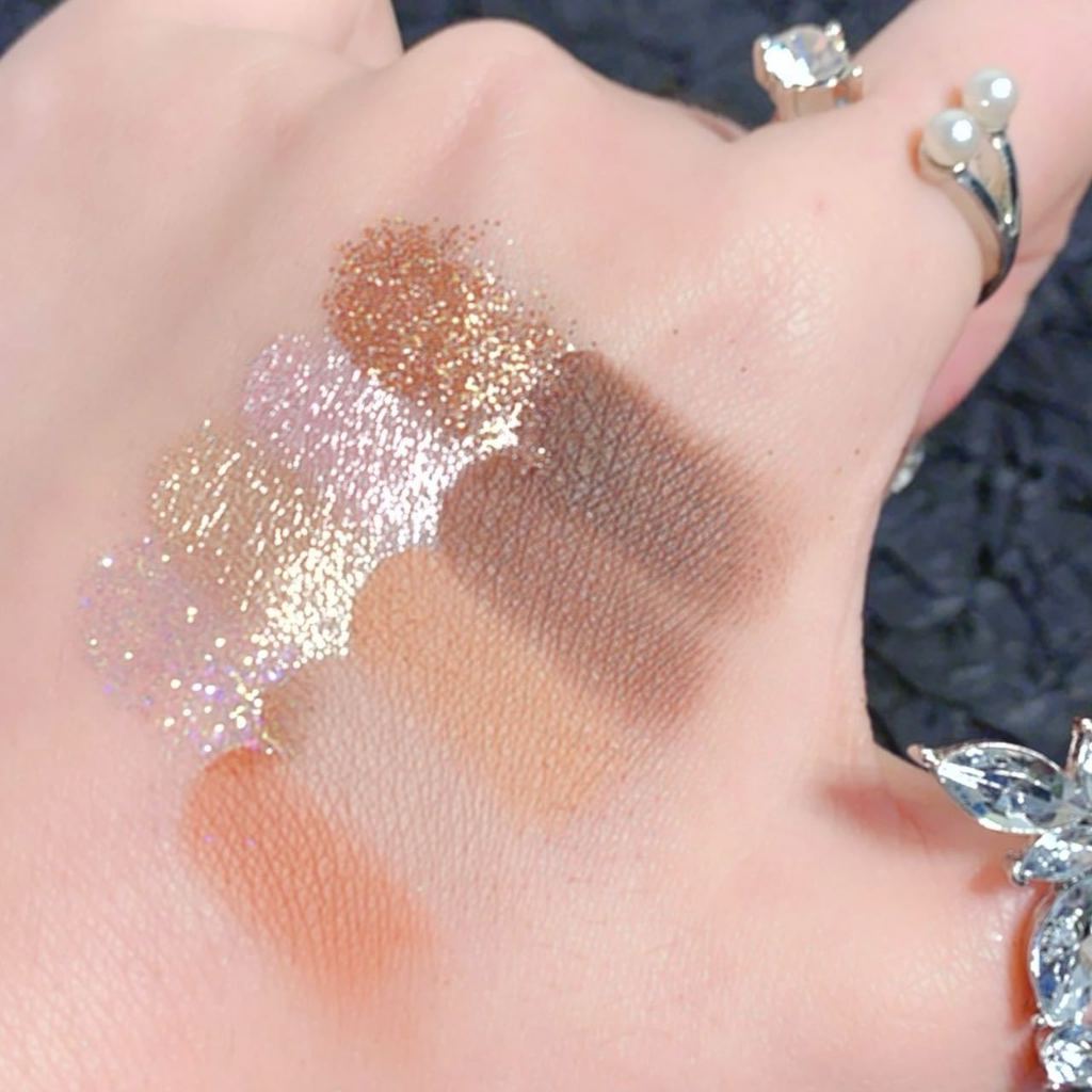 Phấn mắt Miss Lara, bảng mắt 9 ô nội địa trung trang điểm tông cam hồng makeup colourpop C50 - Sammi Beauty