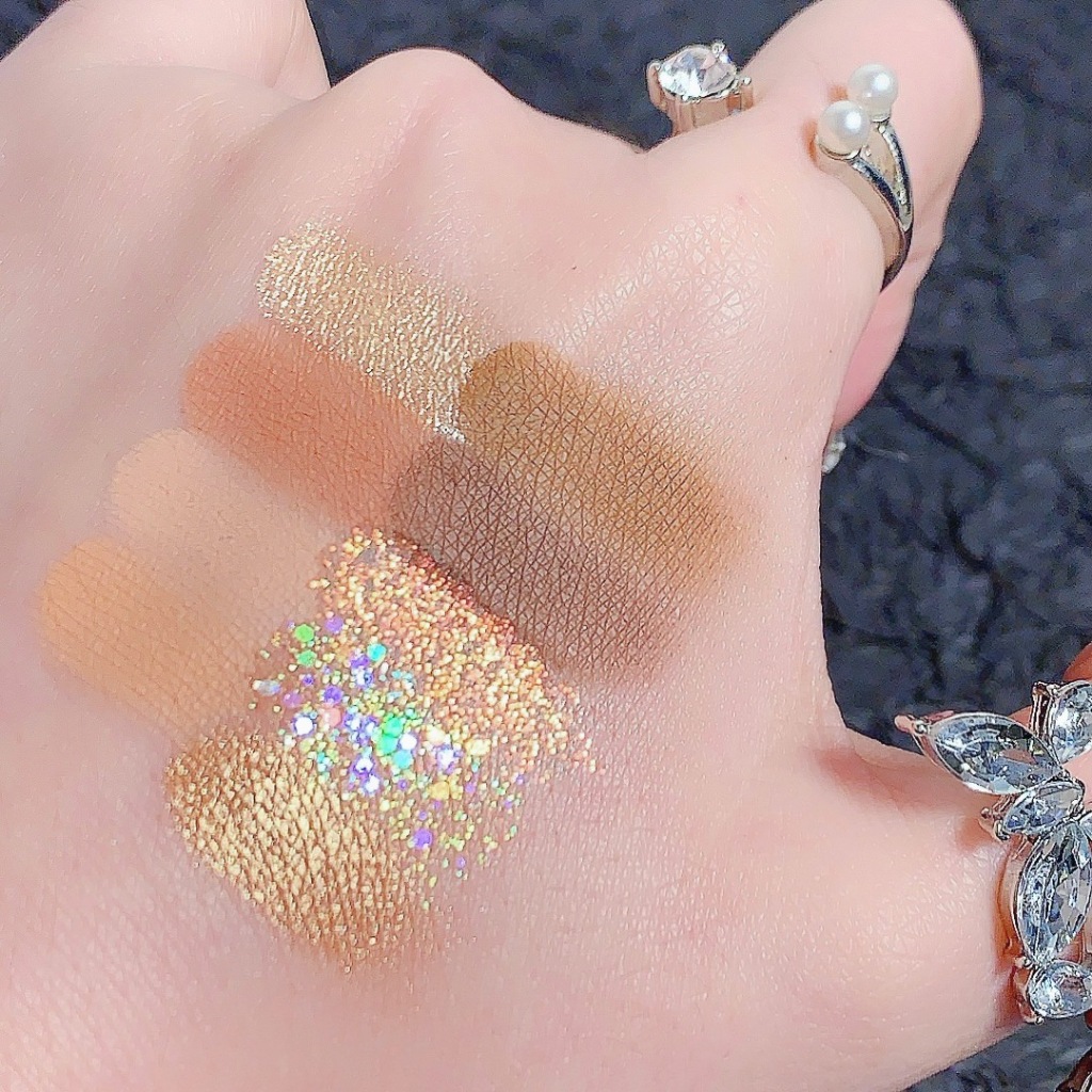 Phấn mắt Miss Lara, bảng mắt 9 ô nội địa trung trang điểm tông cam hồng makeup colourpop C50 - Sammi Beauty