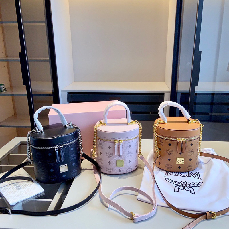 Túi Cylinder Visetos cao cấp full box logo khắc khoen và móc túi