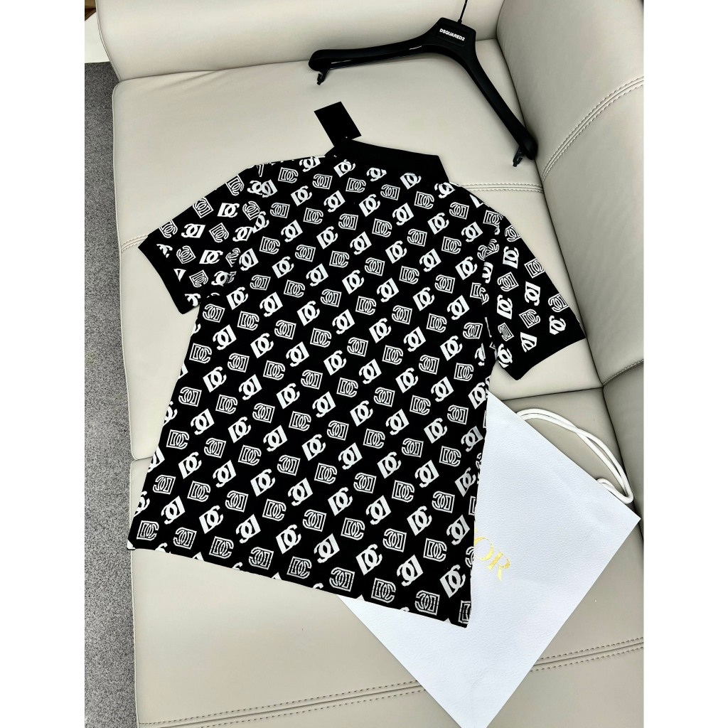 Áo polo D.G nam cao cấp chất cotton mềm mịn thấm hút mồ hôi mẫu thiết kế mới nhất 2023