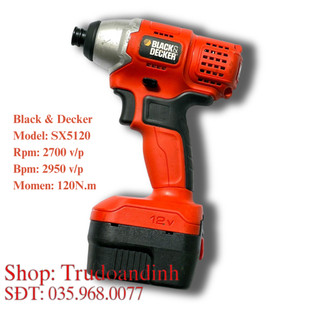 Máy bắn vít Black&Decker SX5120 - 12v