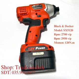 Máy bắn vít Black&Decker SX5120 - 12v