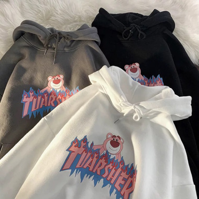 MẪU MỚI - Áo hoodie nỉ bông hình thú siêu cute