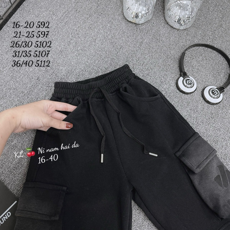 Quần Nỉ Loang túi hộp cao cấp size 15-50kg