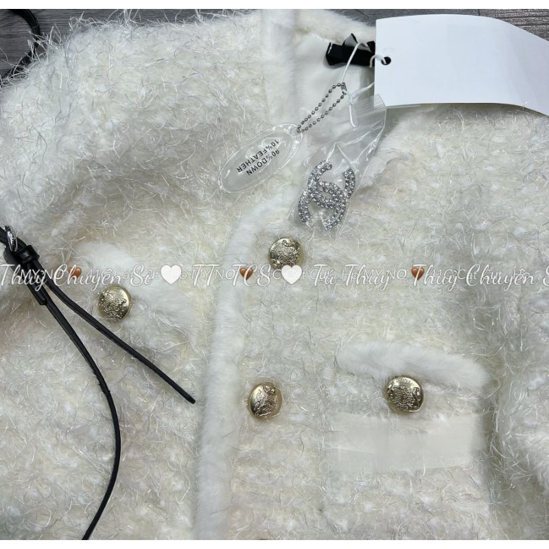 Áo khoác dạ lông lót lông vũ hàng quảng châu