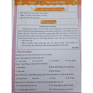 Sách- BÀI TẬP TUẦN TIẾNG VIỆT 1 (tập 2)