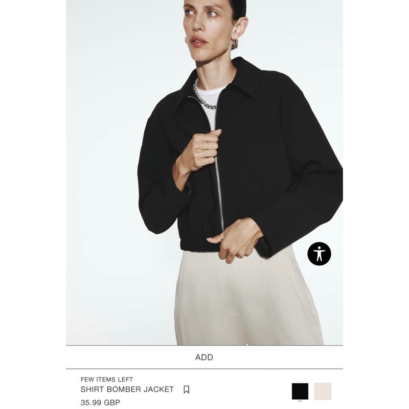 Áo khoác bomber basic độn vai Za.ra