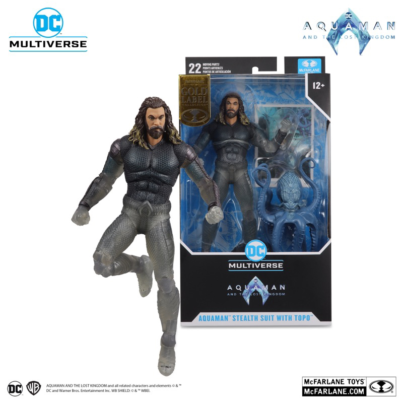 Mô hình McFarlane - DC Multiverse - Aquaman Stealth Suit with Topo (Aquaman and the Lost Kingdom)