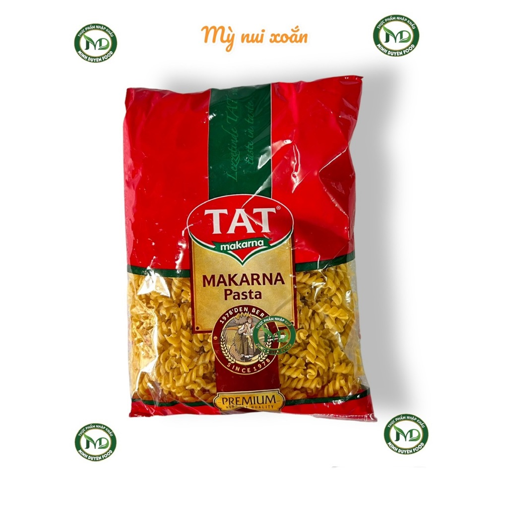 Mỳ ý - Mỳ ống - mỳ xoắn, mỳ nui 500g