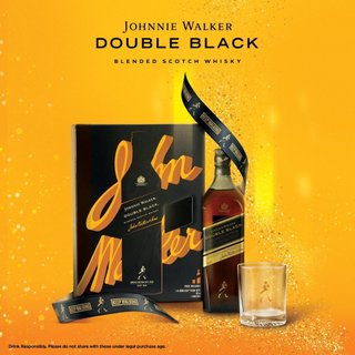 Hộp quà Rượu Johnnie Walker Double Black Blended Scotch Whisky 40% 1000ml