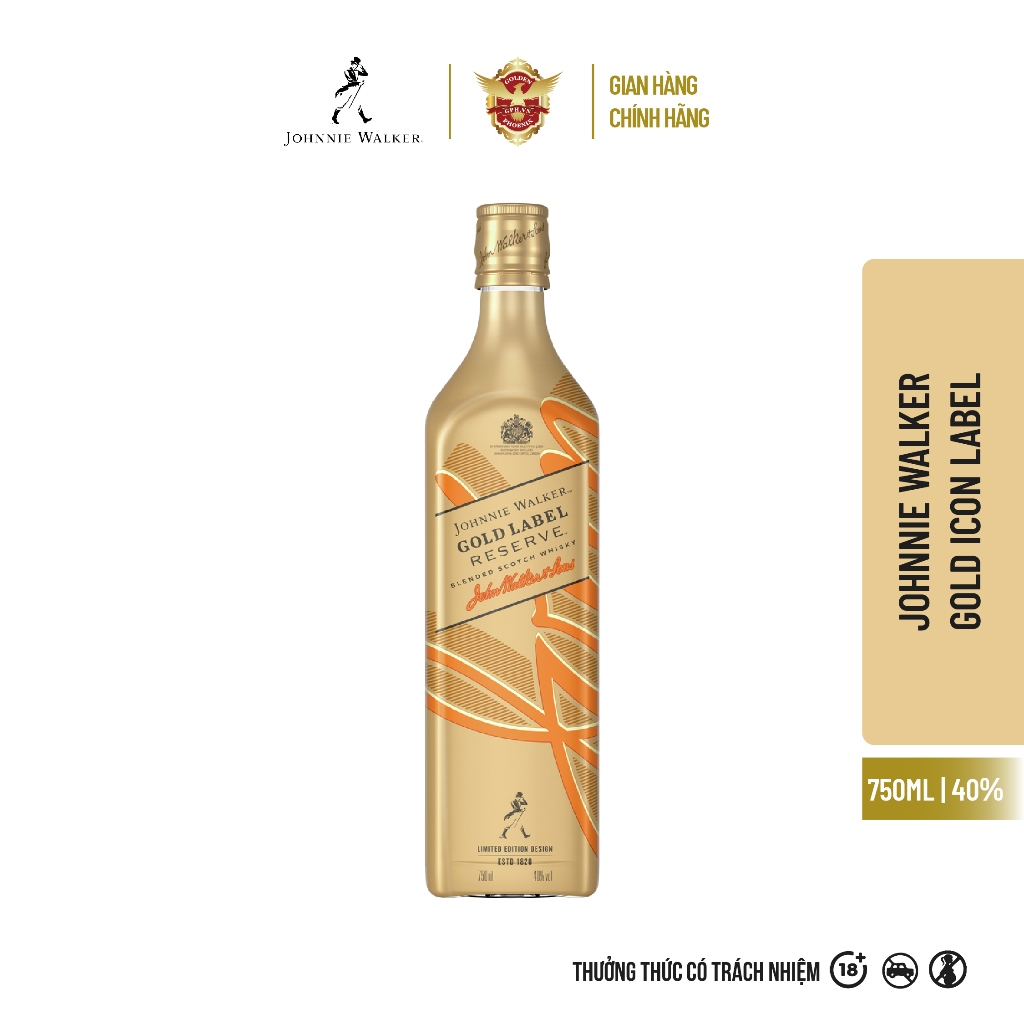 Rượu Johnnie Walker Gold Label Reserve Blended Scotch Whisky Limited Edition Design 40% 750ml