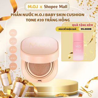 Phấn nước M.O.I Baby Skin Cushion tone màu 20 - chính hãng