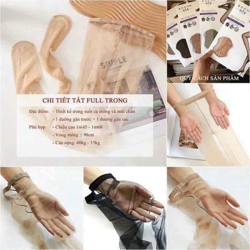 SET 2_4 ĐÔI QUẦN TẤT TÀNG HÌNH SIÊU DAI