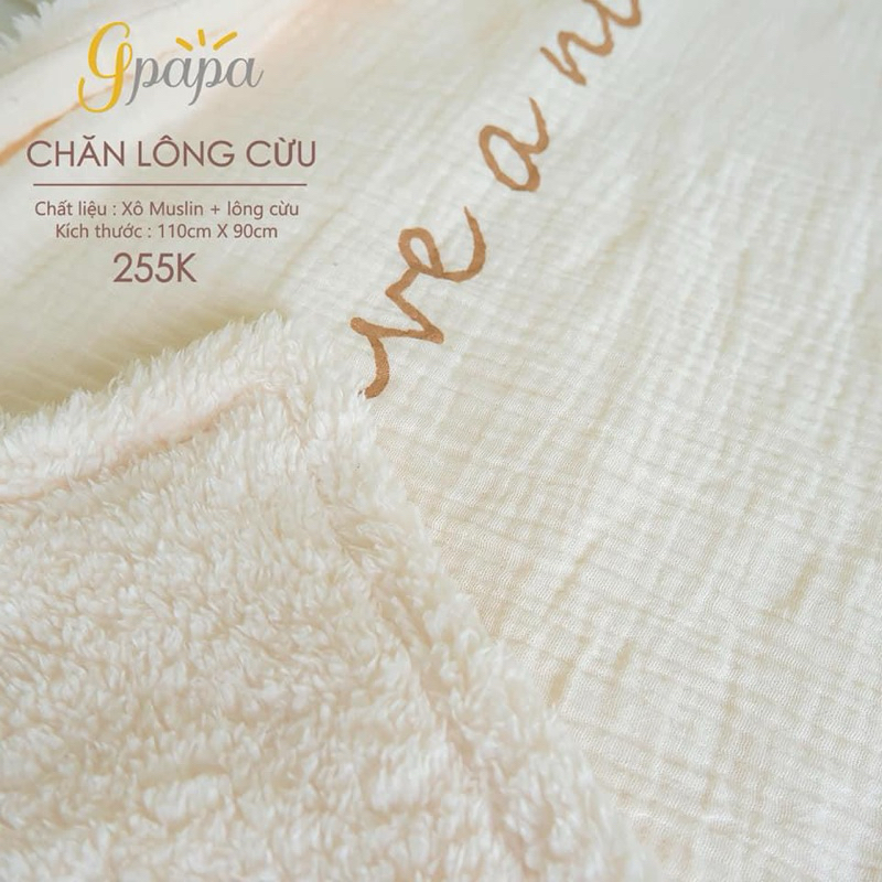 Goodmama- Chăn lông nhung thêu mềm mịn