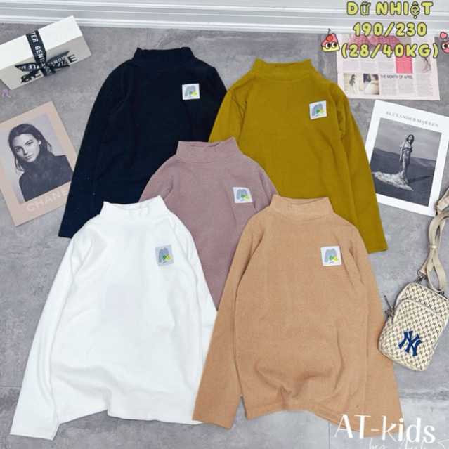 Áo Giữ Nhiệt chất Zíp Lông dày dặn mềm ấm giữ nhiệt tốt size đại cồ 20-45kg