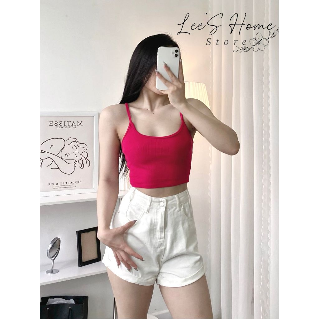 Áo Croptop 2 Dây Basic A008
