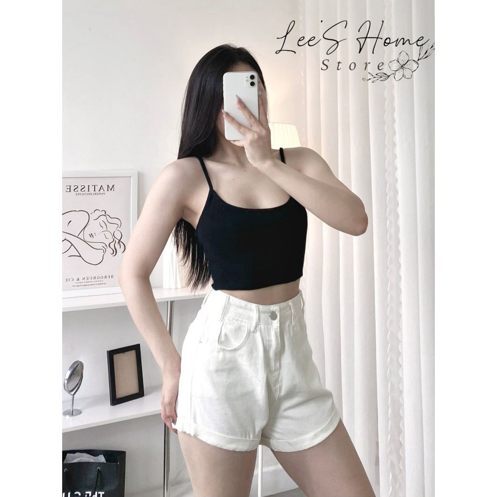 Áo Croptop 2 Dây Basic A008