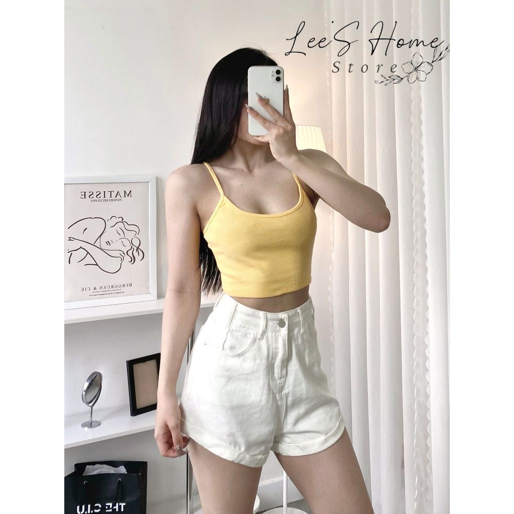 Áo Croptop 2 Dây Basic A008