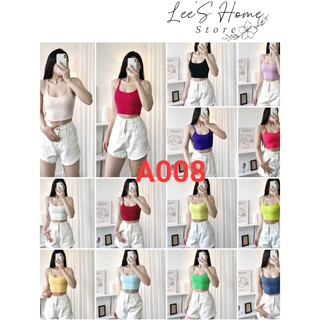 Áo Croptop 2 Dây Basic A008