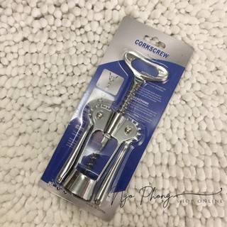 Dụng cụ mở rượu vang inox , khui mở rượu vang cao cấp. Dụng cụ đa năng nhiều công dụng