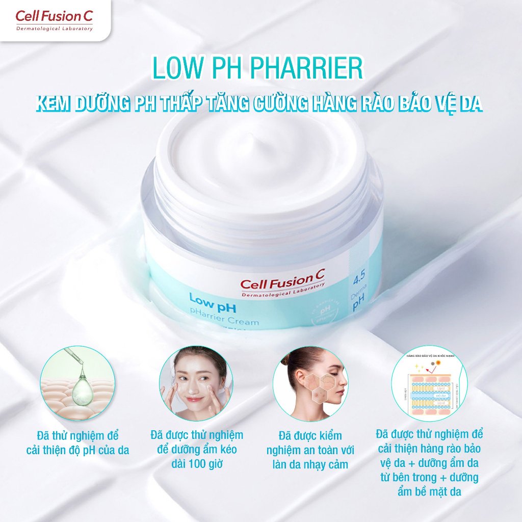 [GÓI DÙNG THỬ 1.2ML] Kem Dưỡng Cấp Ẩm, Tăng Cường Hàng Rào Bảo Vệ Da Cell Fusion C Low pH pHarrier Cream (1.2ml)