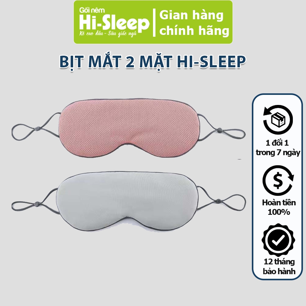 Bịt mắt 2 mặt nóng lạnh HI-SLEEP - Giúp thư giãn thoải mái khi ngủ