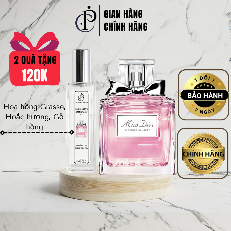 Nước hoa nữ Miss Dior Blooming Bouquet chính hãng mini có chiết 5ml, 10ml, 20ml phong cách dịu dàng, tươi trẻ