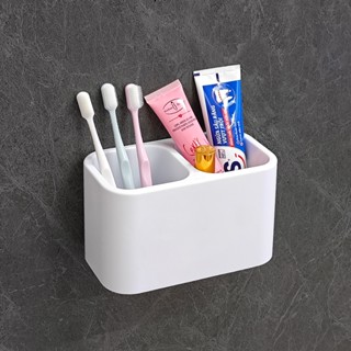 Kệ bàn chải đánh răng dán tường HOMEK, Kệ đựng kem đánh răng, Kệ nhà tắm đa năng dán tường siêu dính