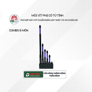 Mũi vít ph2 thông dụng phù hợp máy bắn vít chuẩn ngắn và chuẩn dài - có từ tính - thép siêu cứng - chống xoắn gãy