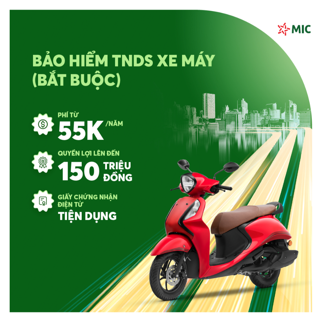 [E-Voucher] Bảo hiểm TNDS Xe máy bắt buộc, cấp GCN điện tử | Bảo hiểm Quân đội MIC