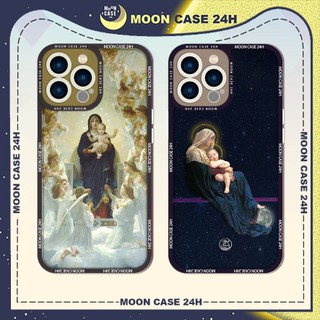 Ốp lưng iphone MOON CASE 24H Hình Đức Mẹ Maria ip 8/x/xs/xsmax/11/12/13/14pro/plus/promax