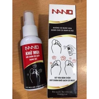 Xịt khử mùi hôi chân và giầy nano hiệu quả